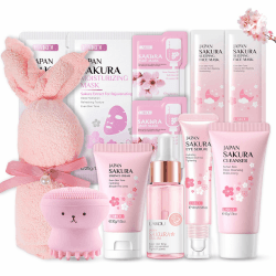 🌸 Shefave Sakura Gesichtspflege Set Damen 🌸 Angebot bei HelloDeals
