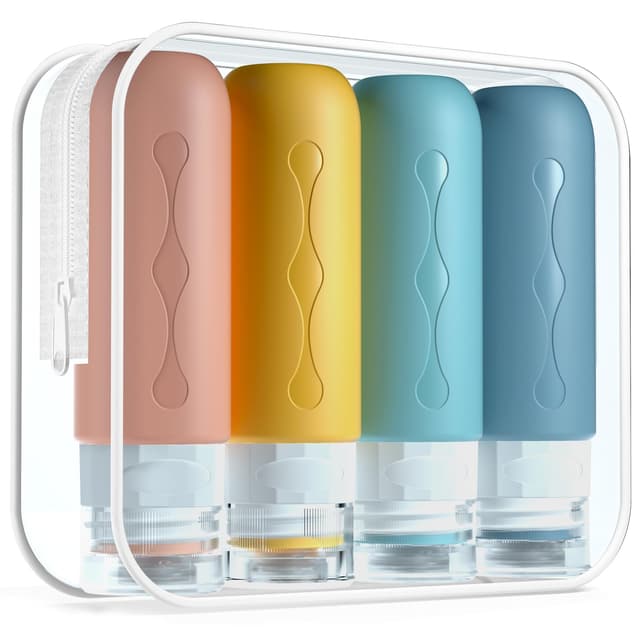 Gemice Silikon Reiseflaschen 90ml Set, 4 Stück 🌟