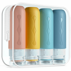 Gemice Silikon Reiseflaschen 90ml Set, 4 Stück 🌟 Angebot bei HelloDeals