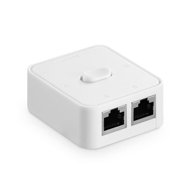 🌐 YuLinca Gigabit Netzwerk Switcher, 10/100/1000Mbps, 2 in 1 Out 1 in 2 Out Netzwerk 🌟