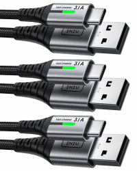 INIU USB C Kabel, [3 Stück 2m+2m+0,5m] 3.1A Ladekabel USB C Nylon Geflochten Schnellladekabel Angebot bei HelloDeals