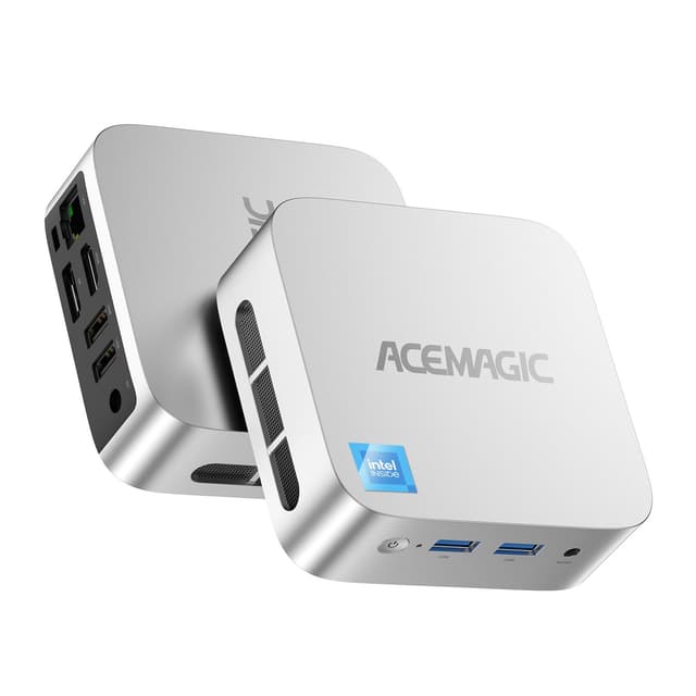 ACEMAGICIAN V1 Mini PC,12th Gen Ιntel Alder Lake N97 Mini PC | 16GB DDR4 256GB M.2 SSD | W11 Pro