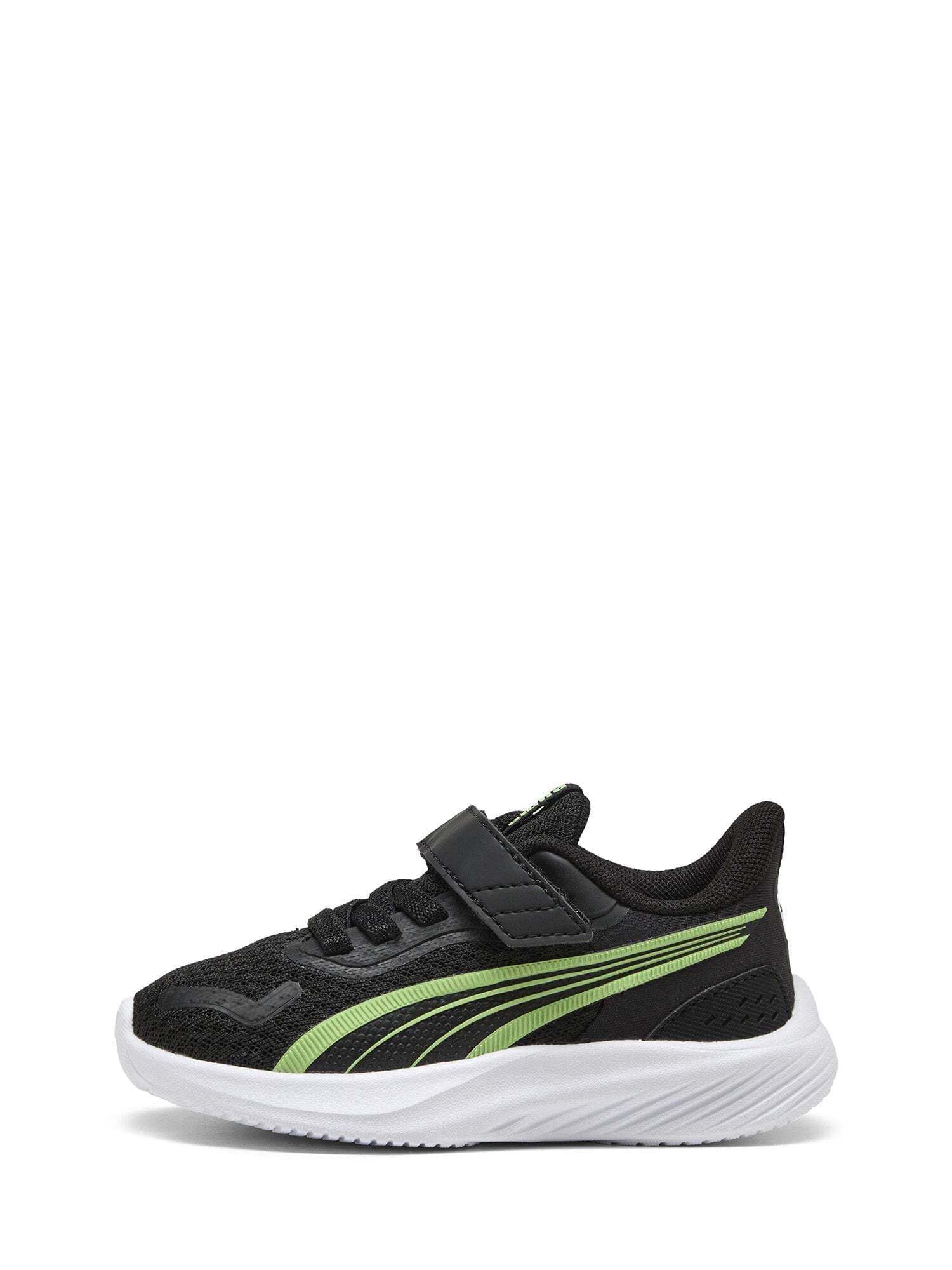 👶👟 PUMA Unisex Baby Pounce AC+ Inf Sneaker 20 EU 🌿🖤🤍