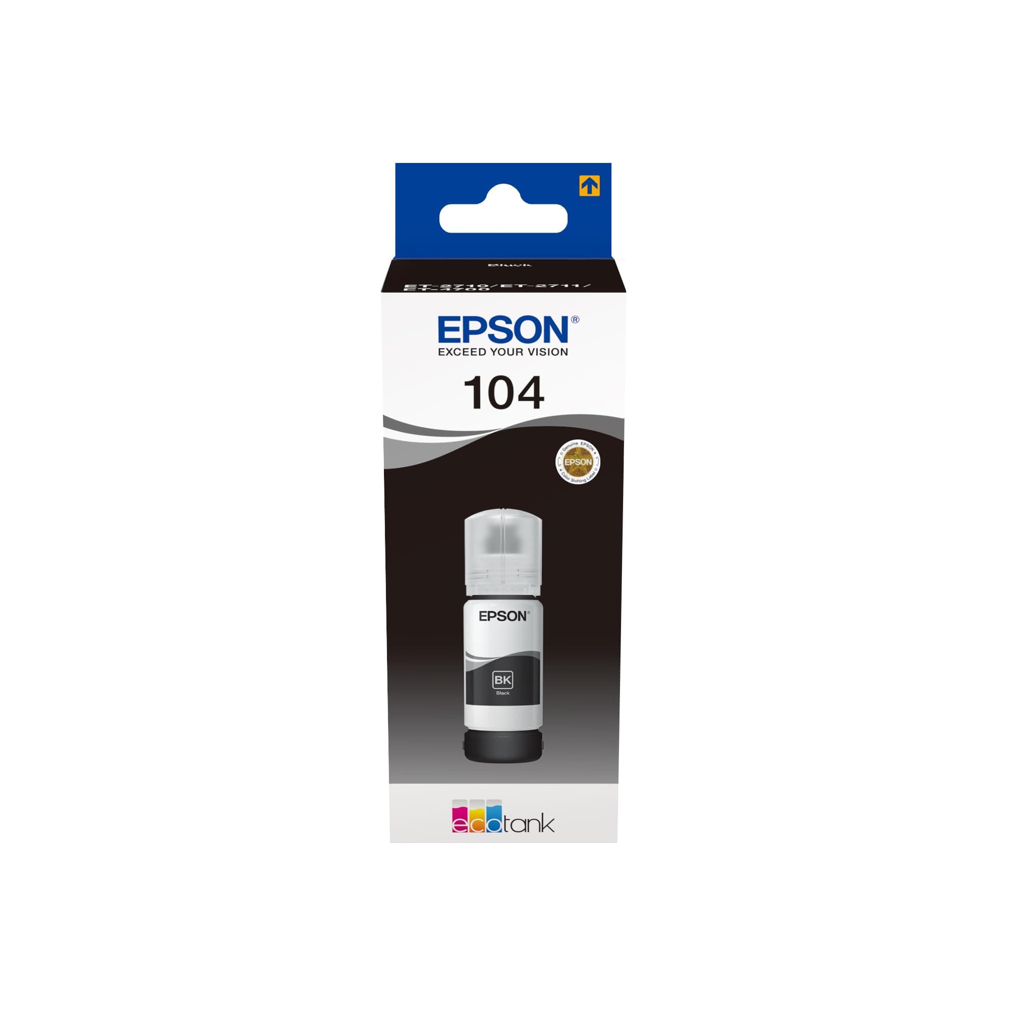 🌟 Epson EcoTank 104 Original Tintenflasche Schwarz - 90% günstiger!