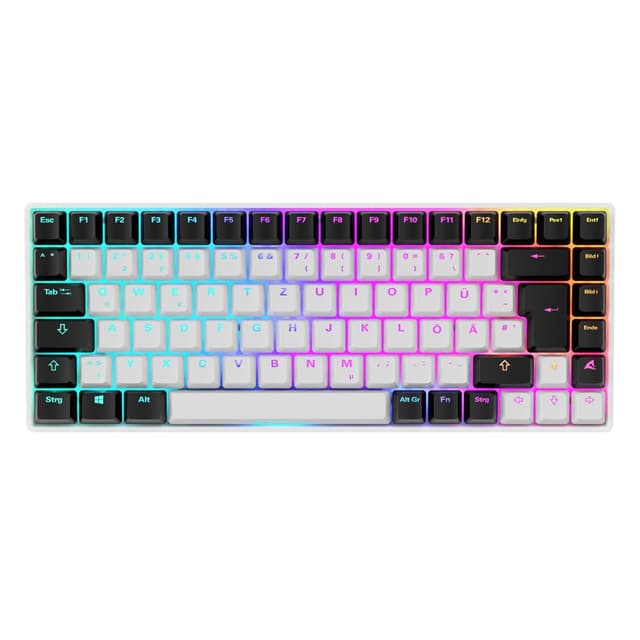 Sharkoon Skiller SGK50 S3 Weiß, RGB Gaming Tastatur 🦈🌈