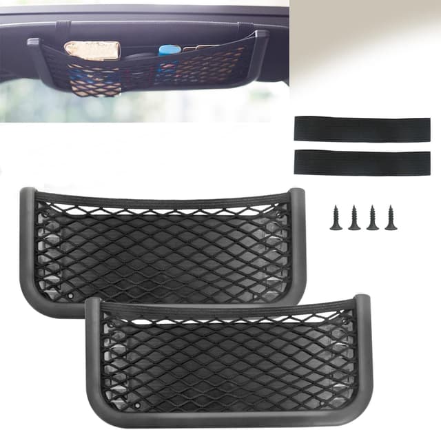🚗 Kofferraum Netztasche Auto Aufbewahrungsnetz Gepäcknetz - 2 Stück