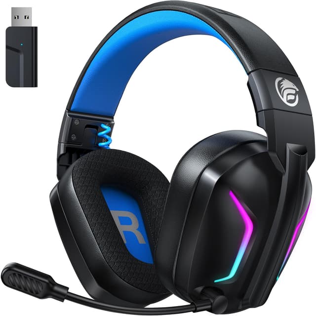 Fachixy FC300 Wireless Gaming Headset - Verlustfreier USB 2.4GHz & Bluetooth - 40H+ Akkulaufzeit 🎮