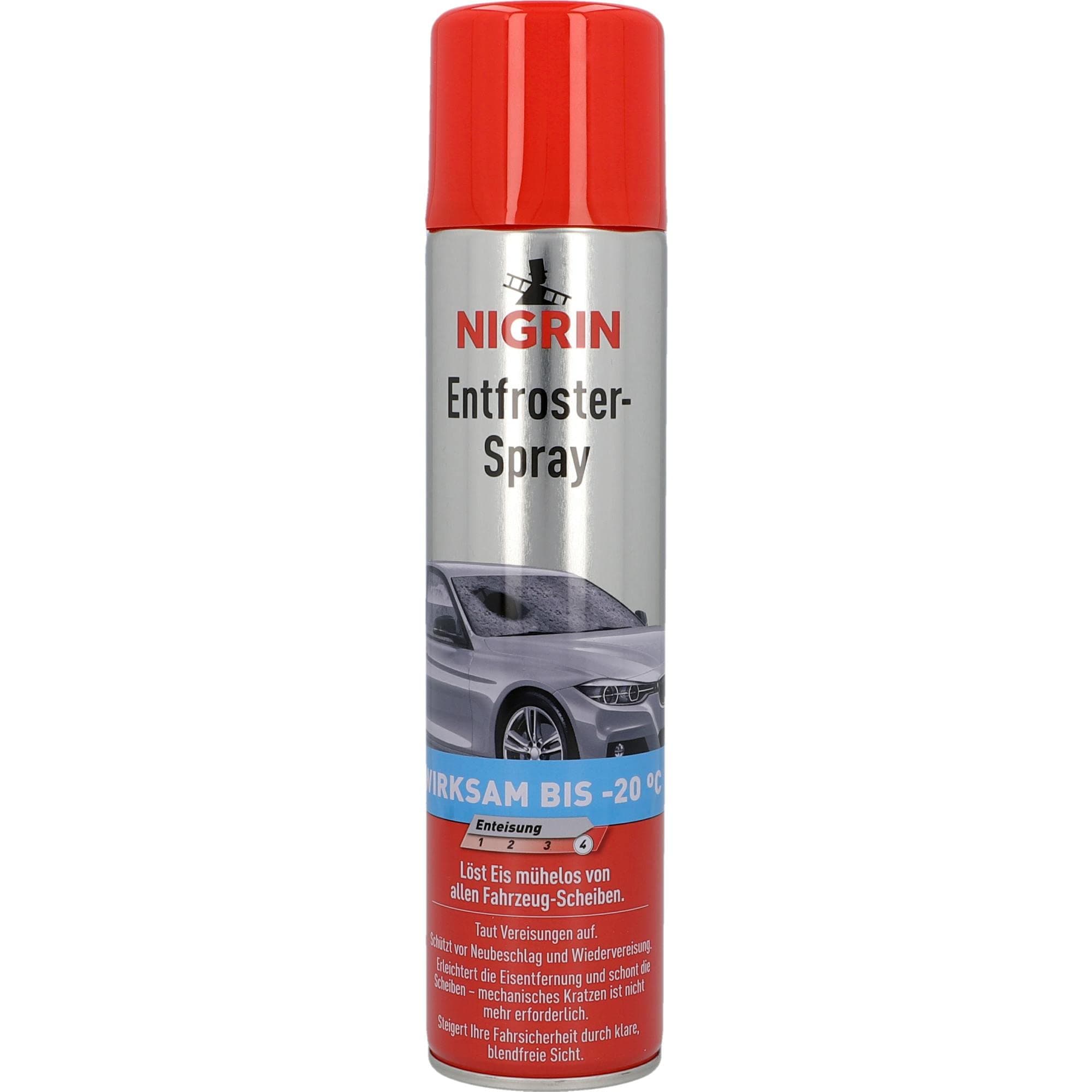 🚗🔑 NIGRIN Entfroster Spray Jumbo Dose 400ml - Bis -20° wirksam! ⛄