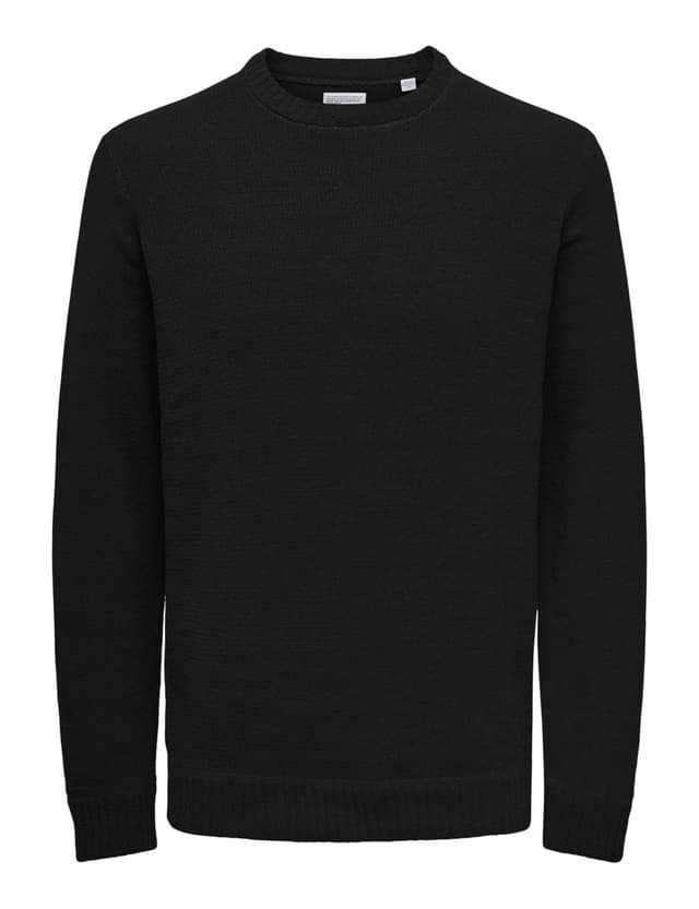🔥 Nur & Söhne Herren Pullover 22029788 XL Schwarz-2 - 50% Rabatt!