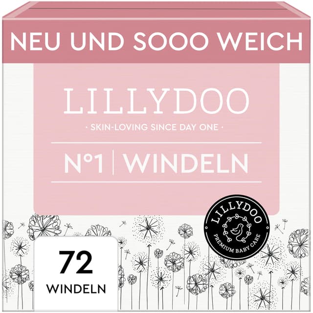 👶🌟 LILLYDOO hautfreundliche Baby Windeln - Größe 1 (2-5 kg) - Jetzt 16% sparen!