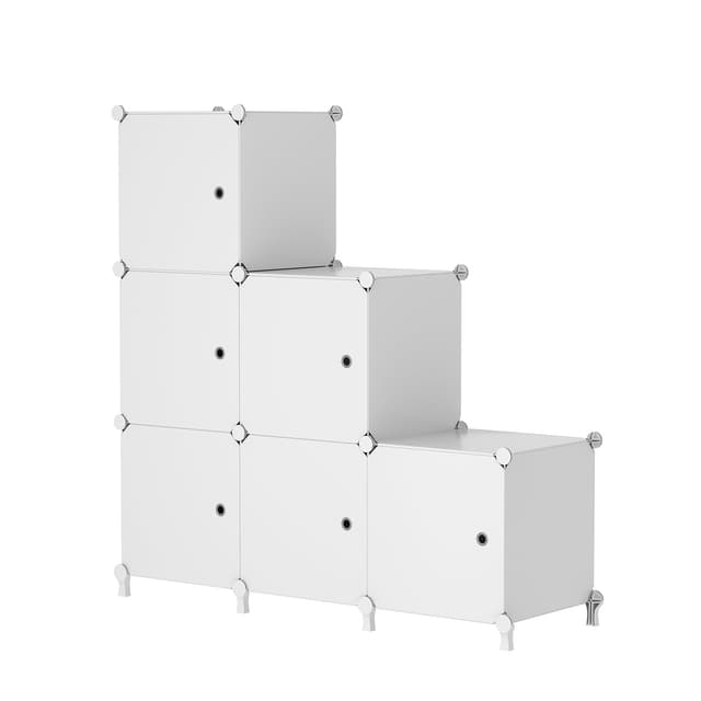 🔥 AWTATOS Steckregal 6 Würfel Aufbewahrungssystem Kombiregale mit Türen Regal Würfel DIY Multifunktional Regalsystem 🚀