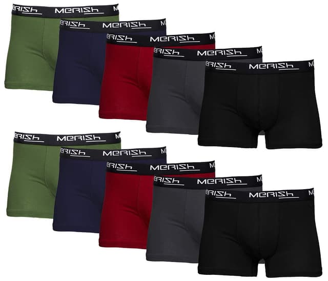 🩲 MERISH Boxershorts Herren 10er Set Mehrfarbig 💥
