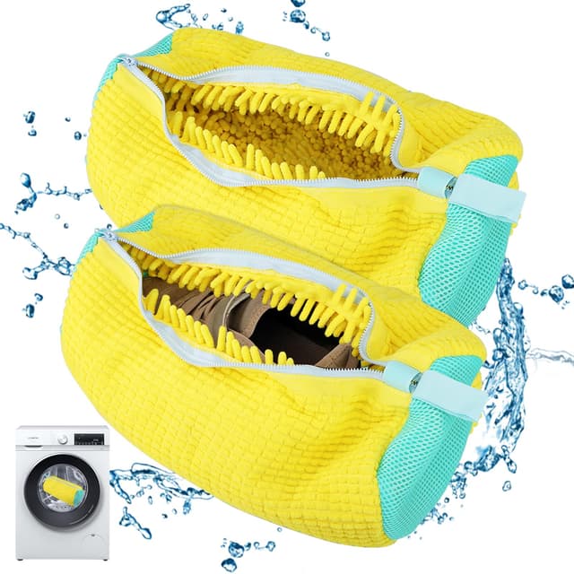 👟🧼 2 Stück Schuhwaschbeutel für Waschmaschine 39x19cm mit Reißverschluss