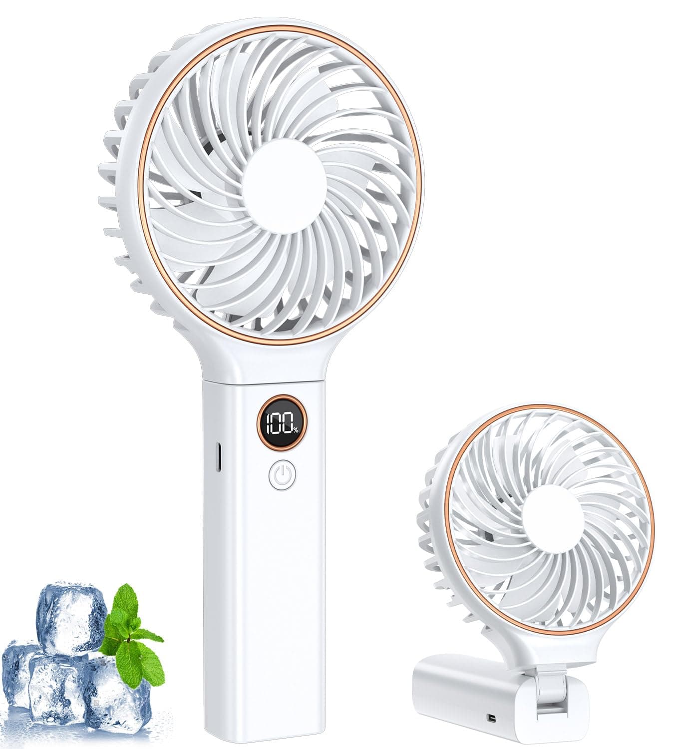 Tragbarer Mini Ventilator mit LCD Display & 6 Stufen - Sommeraccessoire ❄️