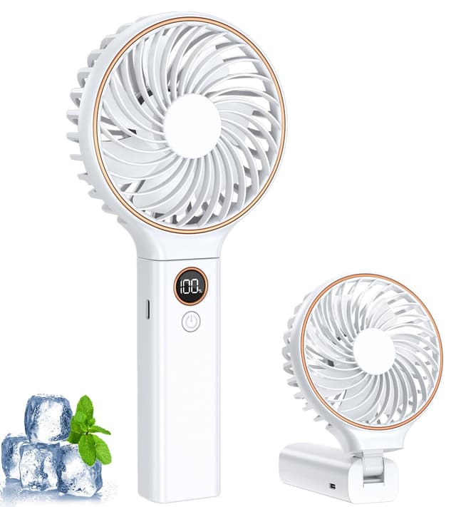 Tragbarer Mini Ventilator mit LCD Display & 6 Stufen - Sommeraccessoire ❄️