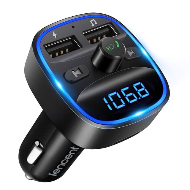 LENCENT Bluetooth FM Transmitter Auto - Musik Adapter für Auto Radio 🚗🔊