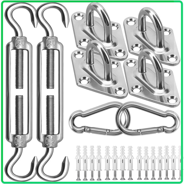 🌞⛓️ Sonnensegel Befestigung Set Zubehör 304 Edelstahl Sonnensegel Befestigungsset ⚙️🏡