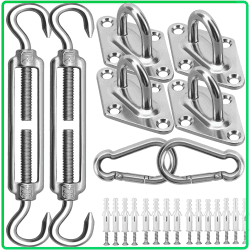 🌞⛓️ Sonnensegel Befestigung Set Zubehör 304 Edelstahl Sonnensegel Befestigungsset ⚙️🏡 Angebot bei HelloDeals