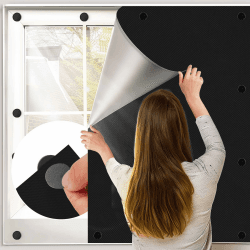 BKSAI Fenster Verdunkelung Magnetisch 100X145CM 🌒 Verdunklungsstoff Verdunkelungsrollo 🪟 Magnetverschluss ohne Bohren Dachfenster Sonnenschutz Verdunklung Abnehmbar für Urlaub Innen Dachschräge Fenster Angebot bei HelloDeals