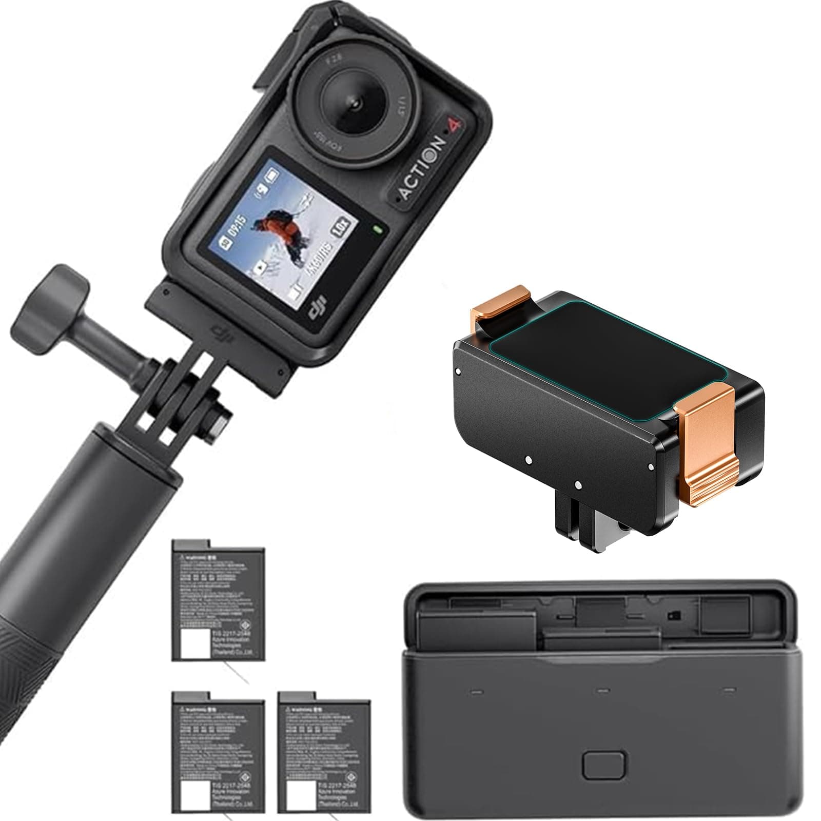 DJI Osmo Action 4 Adventure Combo + Magnetfuß 📹🌊🏞️