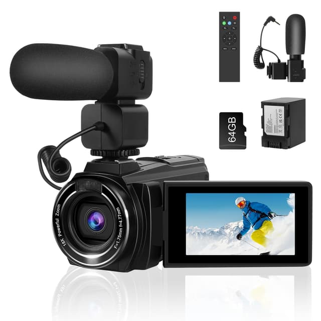 LAMA Videokamera 8K Camcorder, 64MP Vlogging Kamera 📸