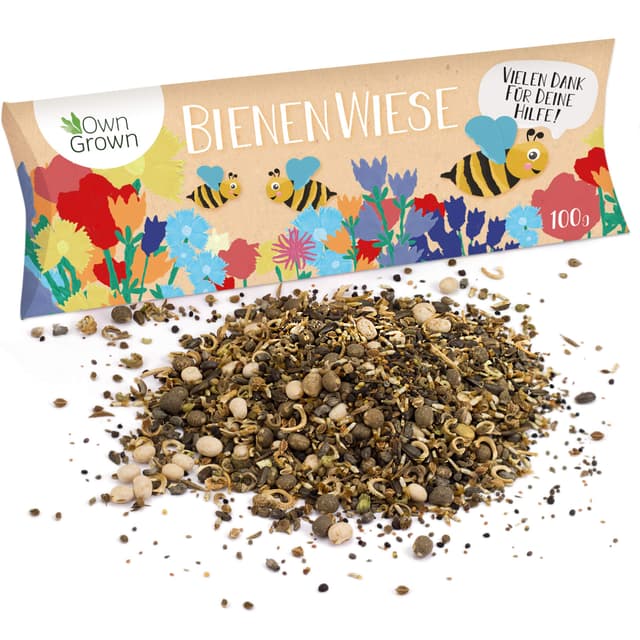 Bienenwiese Blumenmischung: Premium Bienen Saatgut für bunte Bienenweide 🌼🐝