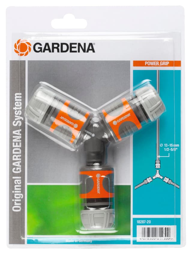 🌿🚰 Gardena Abzweig-Satz für 13 mm (1/2 Zoll)- und 15 mm (5/8 Zoll)-Wasserschläuche: Wasserdichter Abzweig-Verbinder (18287-20) 🌼🌊