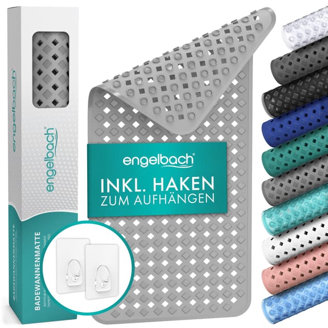 Engelbach® Badewannenmatte rutschfest 88x40cm - Antirutschmatte Badewanne