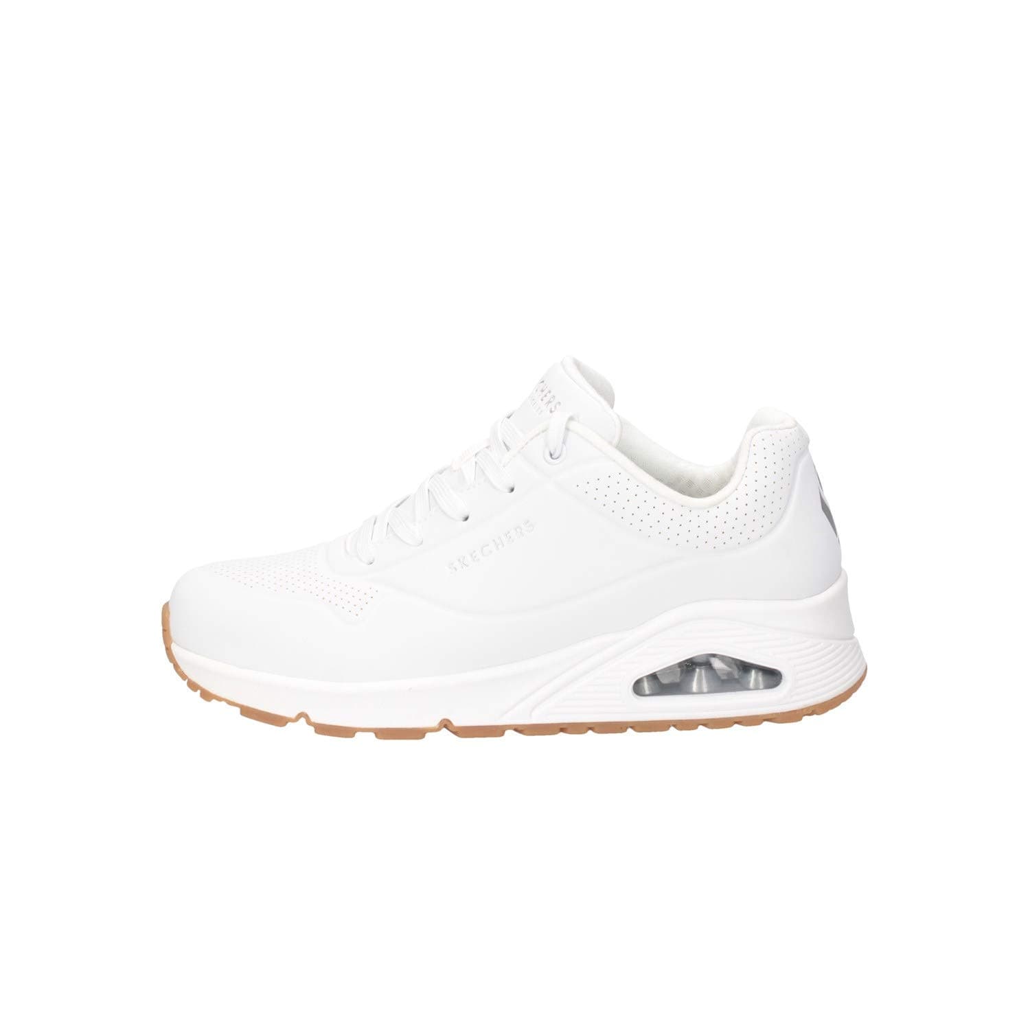 👟 Mega Deal: Skechers Damen UNO Stand ON AIR Sneakers, WHT weiß Durabuck, 38 EU 👟