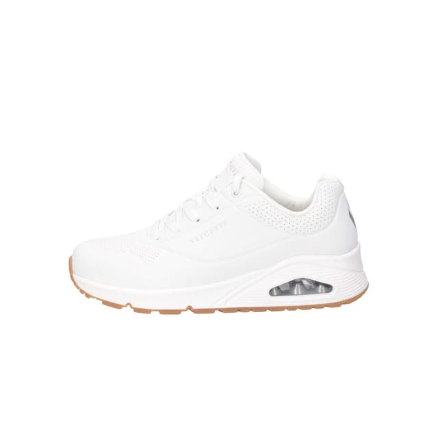 👟 Mega Deal: Skechers Damen UNO Stand ON AIR Sneakers, WHT weiß Durabuck, 38 EU 👟