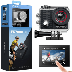 AKASO Action Cam 4K 20MP WiFi 40M Unterwasserkamera 📷🌊 EK7000 Pro Angebot bei HelloDeals