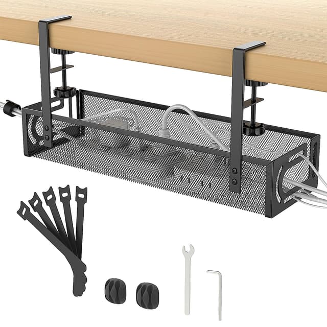 🔌 Cinati Kabelmanagement-Tablett für den Schreibtisch 🖥️