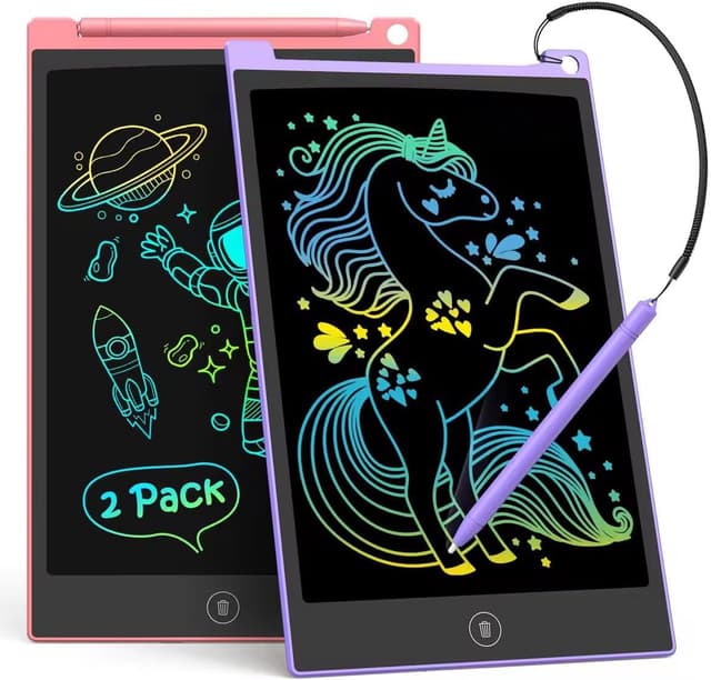 LCD Schreibtafel 2 Pack, 8.5 Zoll Tablet für Kinder und Erwachsene 🌈