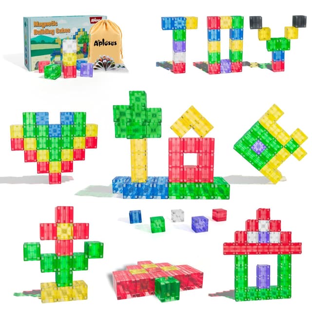 Apluses Transparente Style - Magnetische Bausteine 🌈🧩