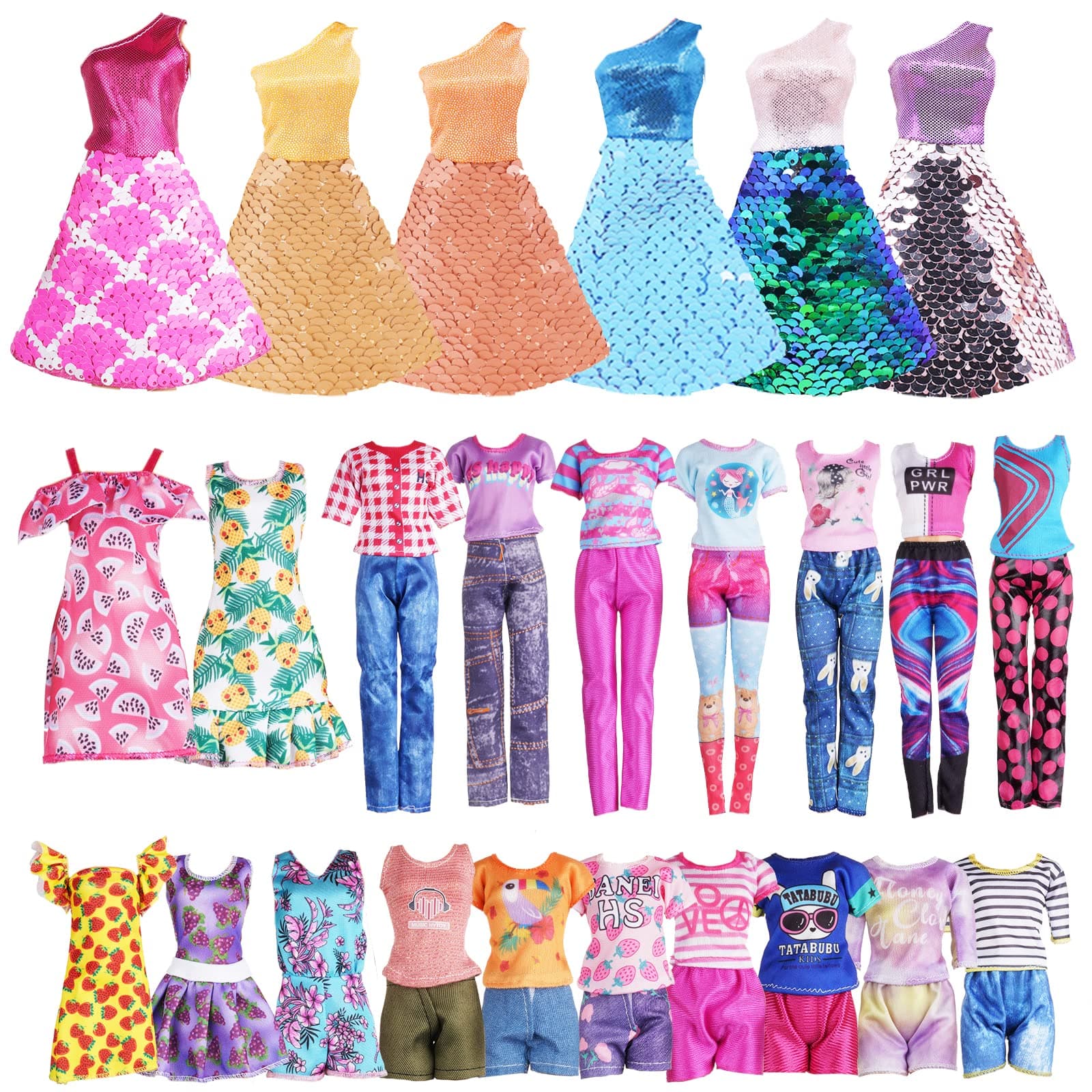 Vicloon 12 Kleidung für Puppen Set - 12PCS 💟