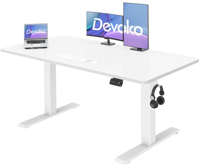 Devoko Höhenverstellbarer Schreibtisch | Elektrischer Tisch | Stehpult 🖥️🪑
