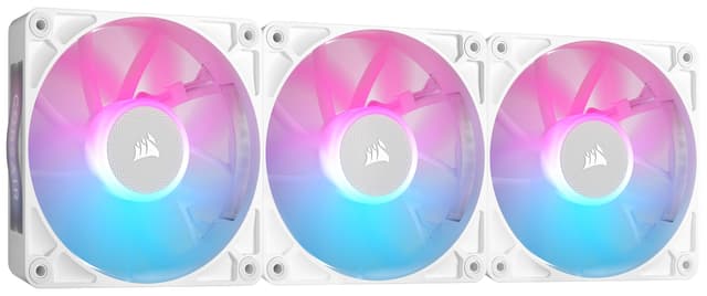 Corsair iCUE LINK RX120 RGB 120mm PWM-Lüfters - Dreierpack - Weiß 🌈🌀