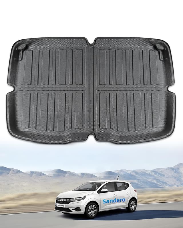 LANGBEAN Obere Kofferraummatte für Dacia Sandero 3 2025 2024 2023 2022 2021 🚗🔒🌧️