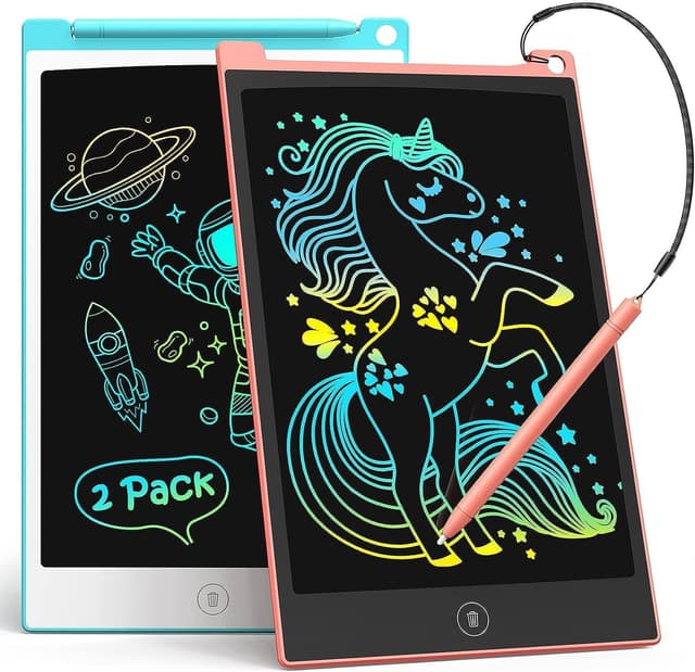 LCD Schreibtafel 2 Pack, 8.5 Zoll Tablet für Kinder und Erwachsene 🎨🖍️