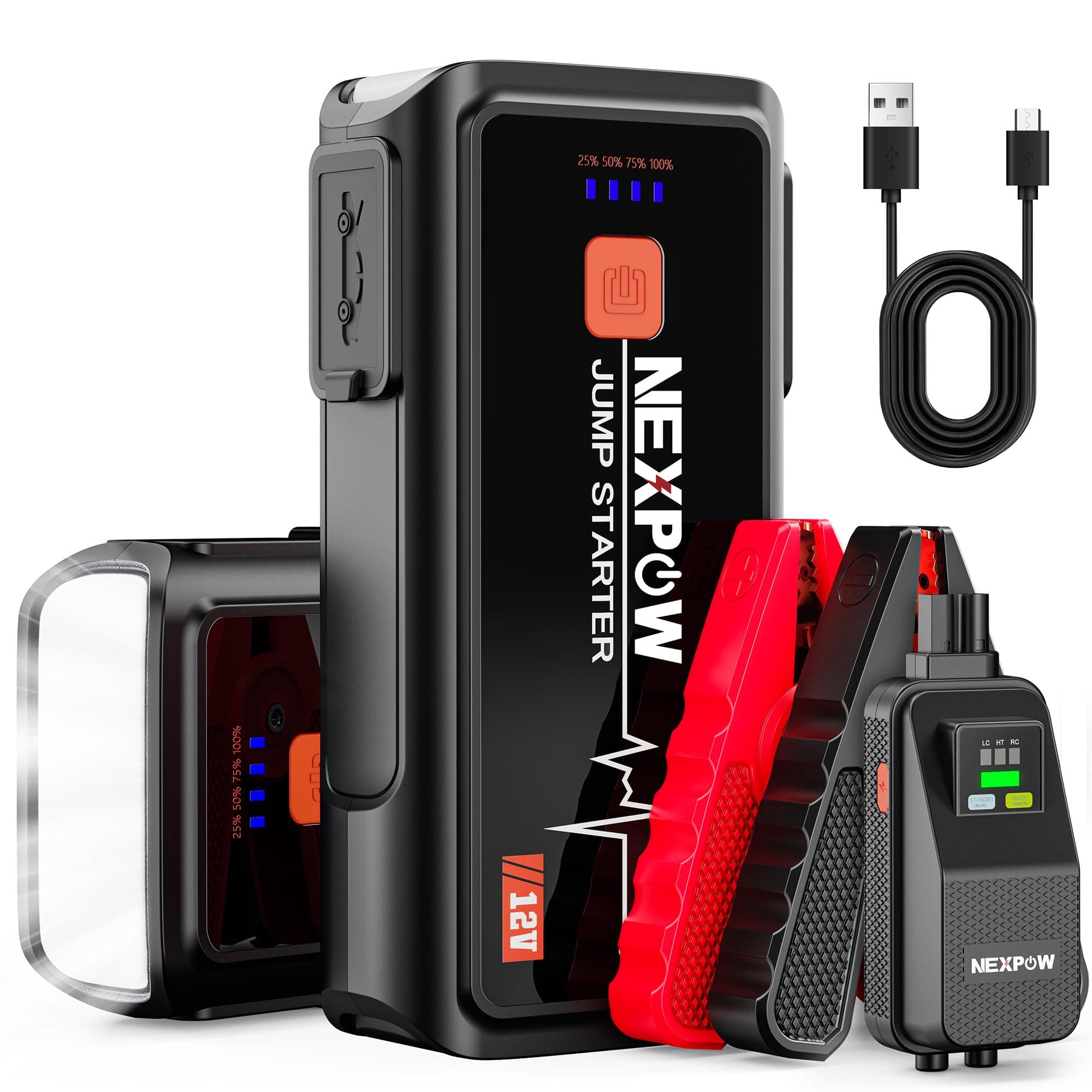 NEXPOW Starthilfe Powerbank 3000A Auto Starthilfe für 12V Fahrzeuge 🚗💥🔋
