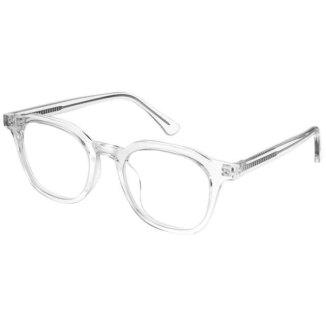 Dollger Square Blue Light Brille für Männer Frauen Retro Mode Brille UV400 Schutz Weiß 🕶️
