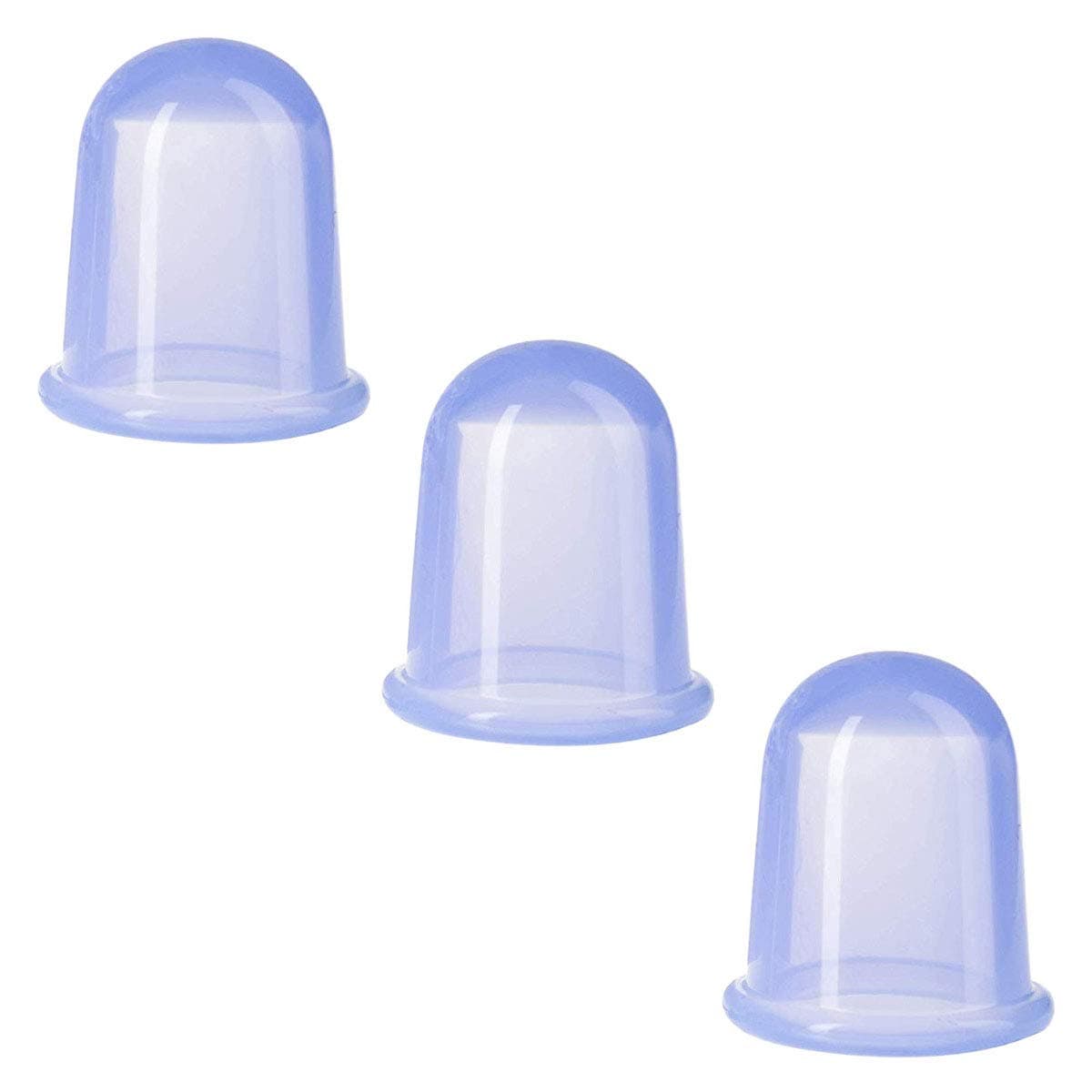 🔥 Angebot: Schröpfgläser Silikon 3er Set (Blau) - Anti-Cellulite Massagegerät