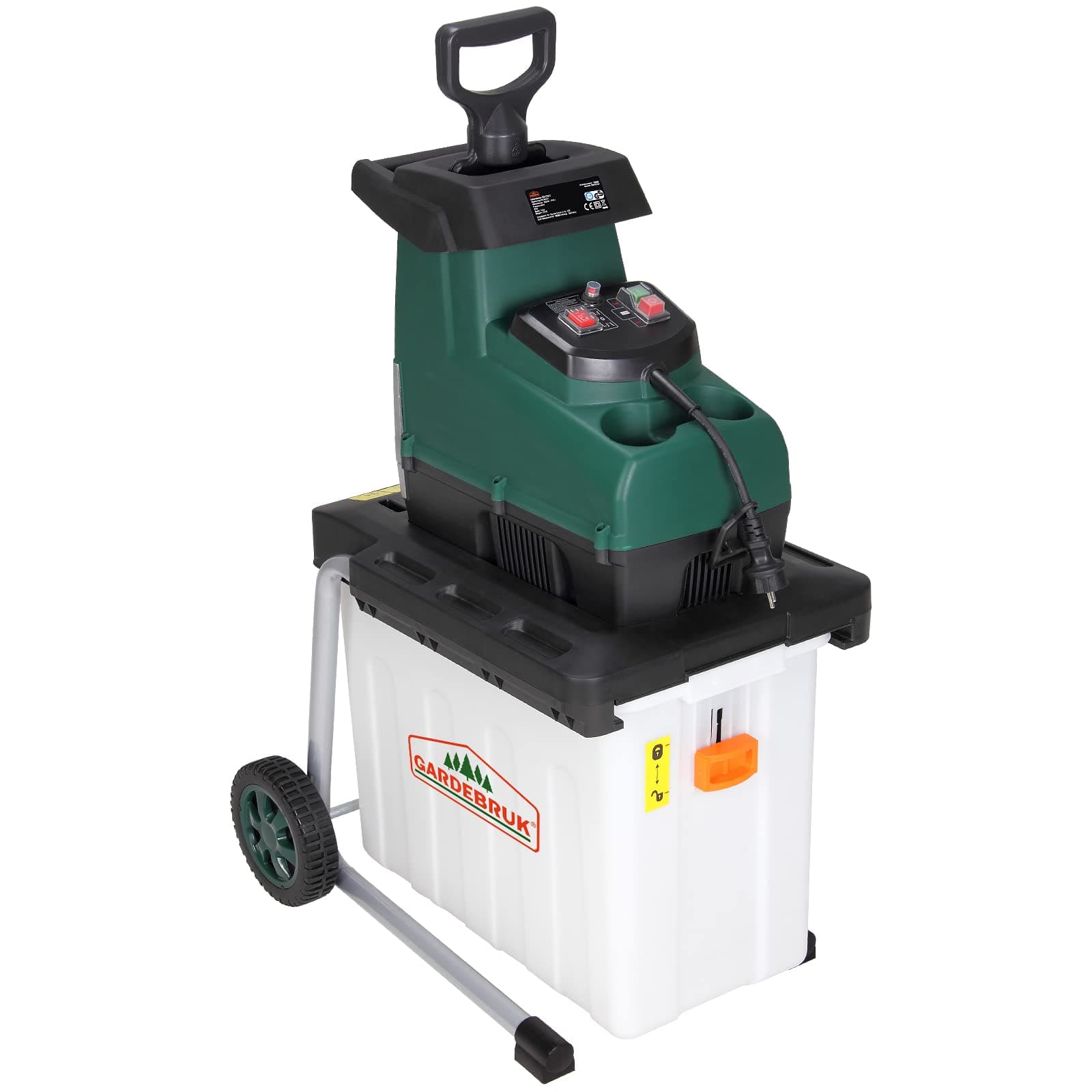 Gardebruk® Leisehäcksler 3100 W max. 45 mm Aststärke Elektrisch 🌿🌳