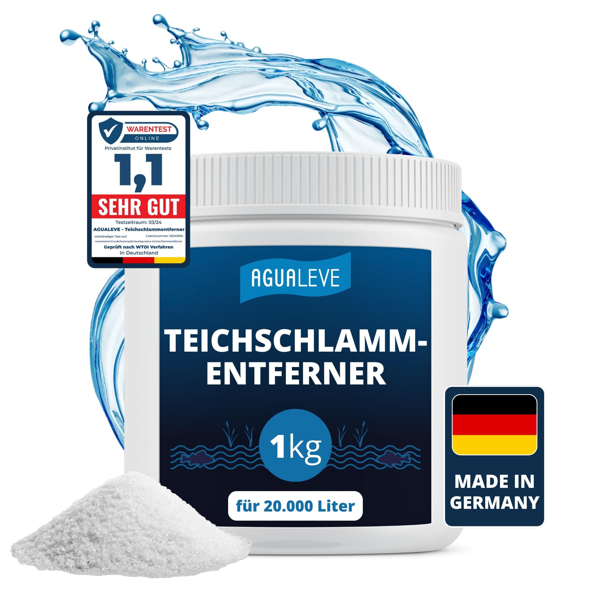AGUALEVE® Teichschlammentferner 1kg *NEU* 🌿🐟