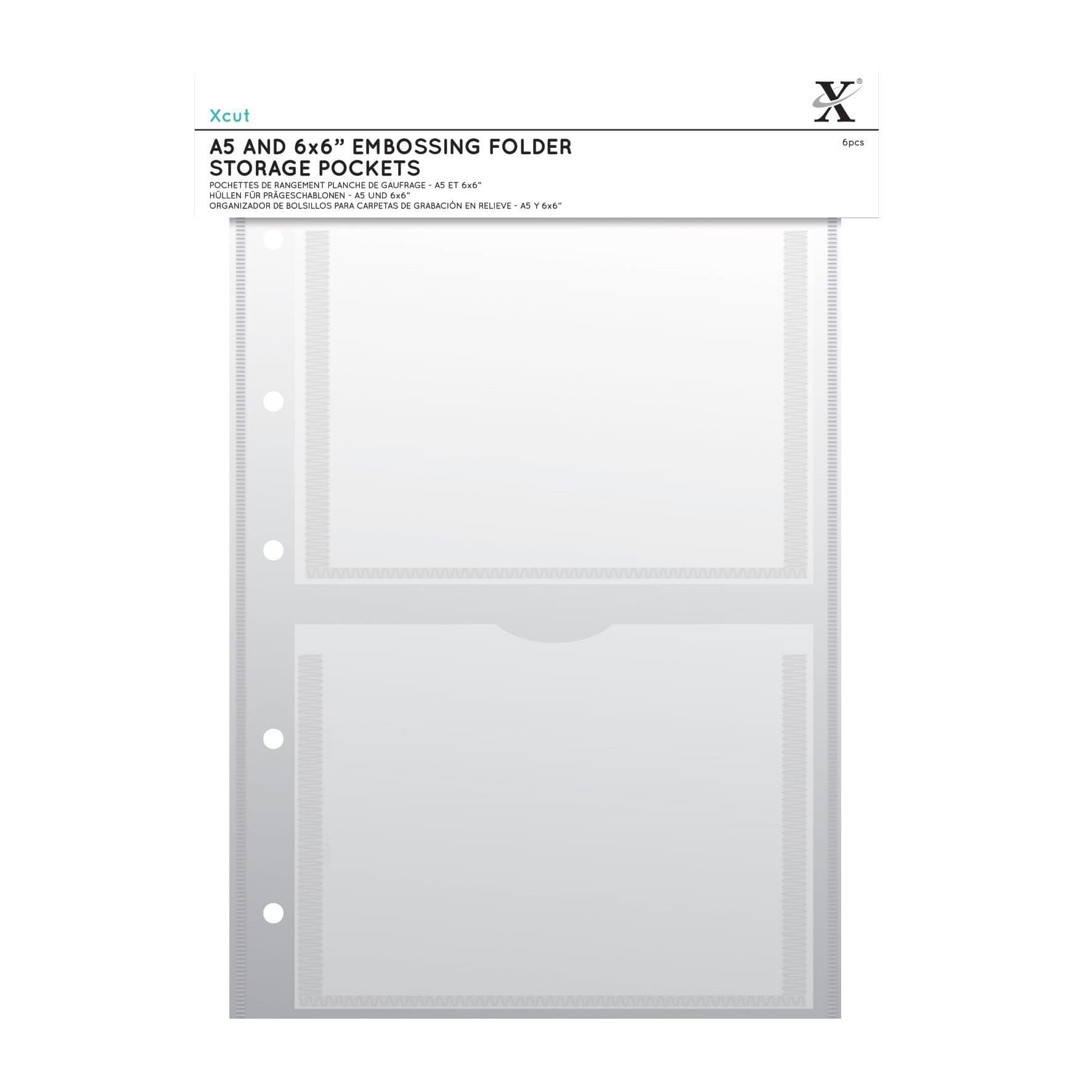 🌟 Angebot: Xcut Docrafts Aufbewahrungsbörse A5 Taschen 5 Stk. - Klar A4