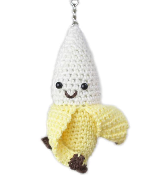 🍌 Häkelpaket zum selber machen - Banane Taschenanhänger