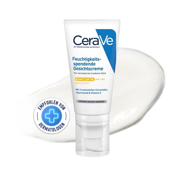 🌞 CeraVe Feuchtigkeitscreme mit LSF 50 für das Gesicht 🌿
