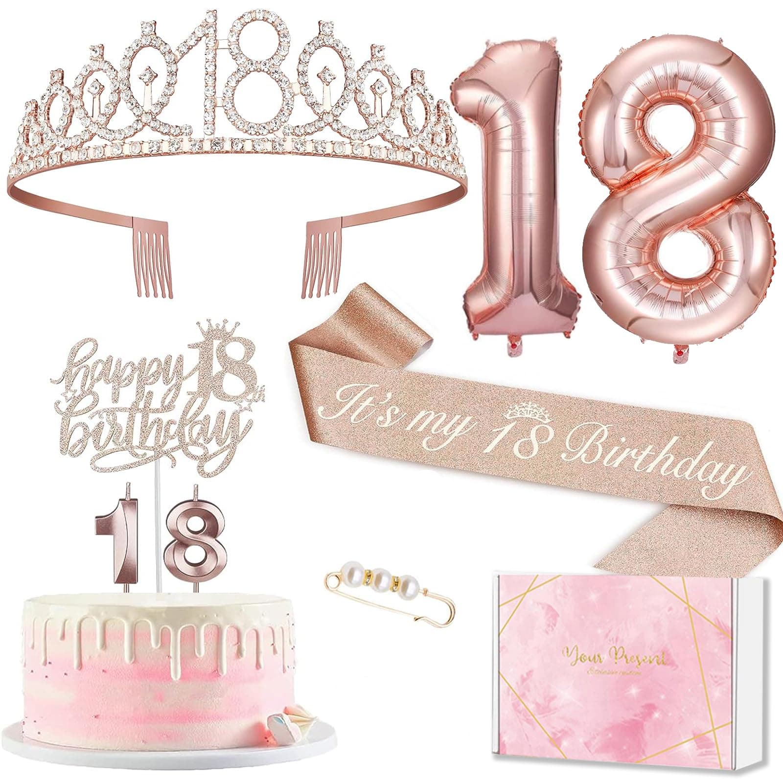 Deko 18. Geburtstag Mädchen 🎉🎈🎂