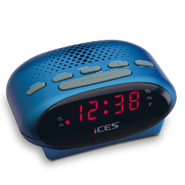 Angebot: Ices ICR-210 Blau - FM Uhrenradio mit 🎶🌙