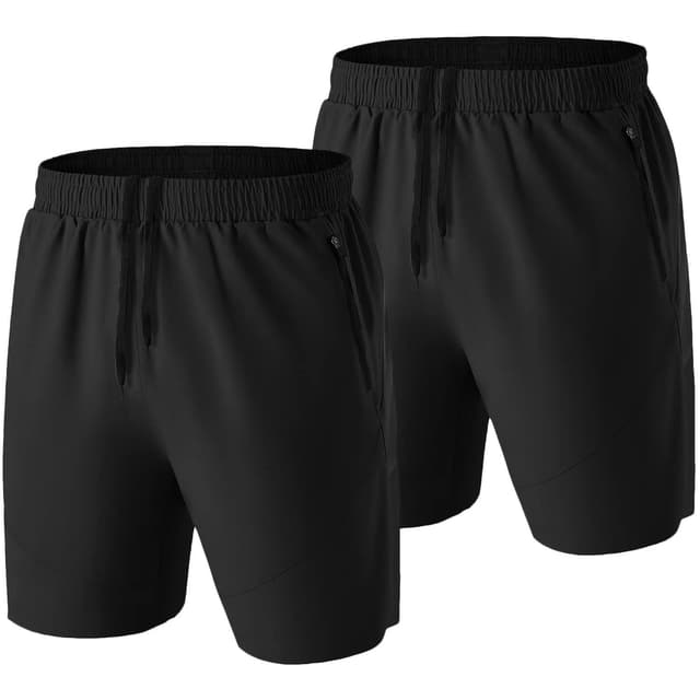 🏃‍♂️ Herren Sport Shorts 3XL Schwarz/Schwarz - Schnell Trocknend & Leicht 🏋️‍♂️